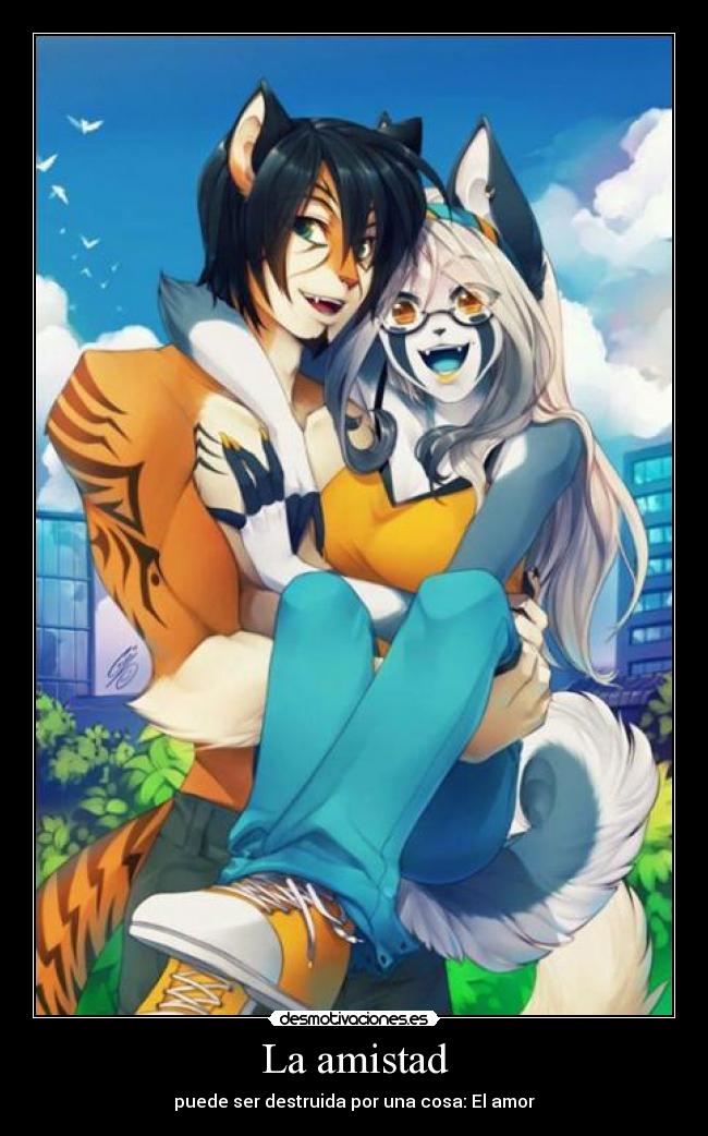 carteles amistad amistad furry desmotivaciones