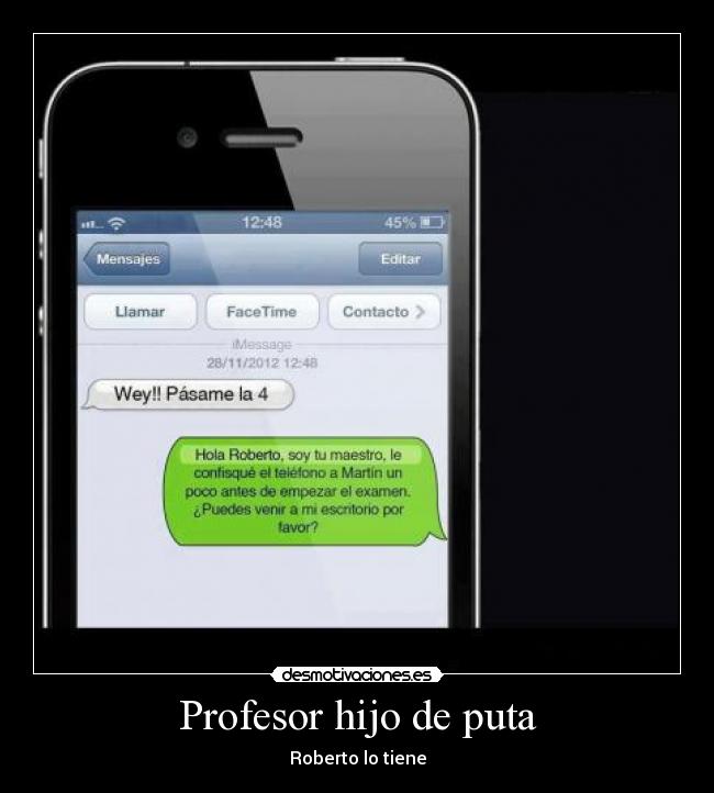 Profesor hijo de puta - 