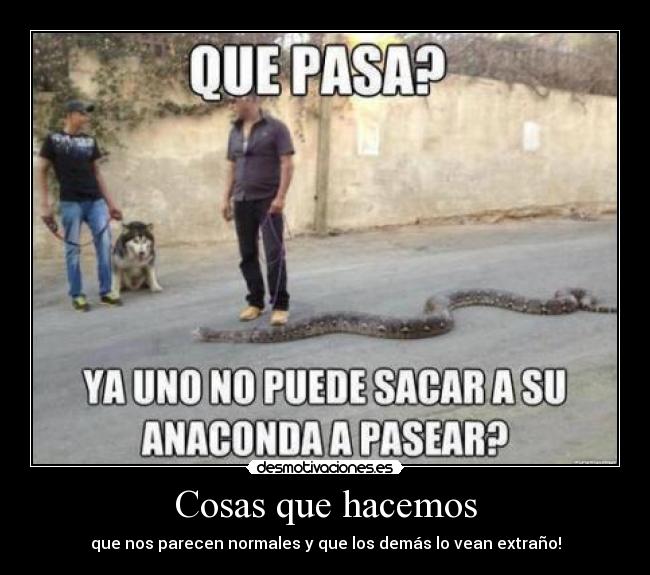 Cosas que hacemos - 