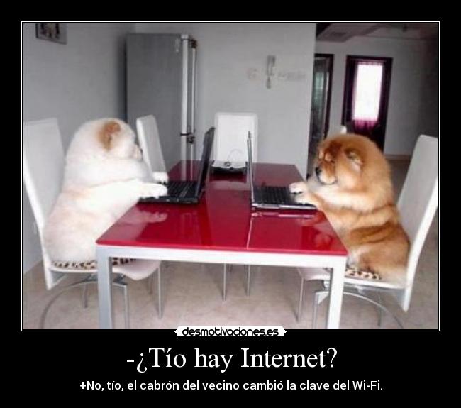 -¿Tío hay Internet? -