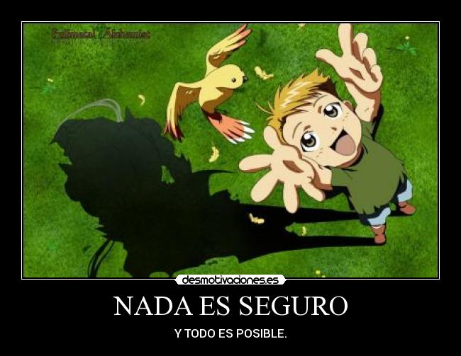 NADA ES SEGURO -