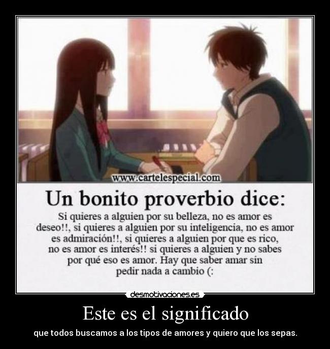 Este es el significado -