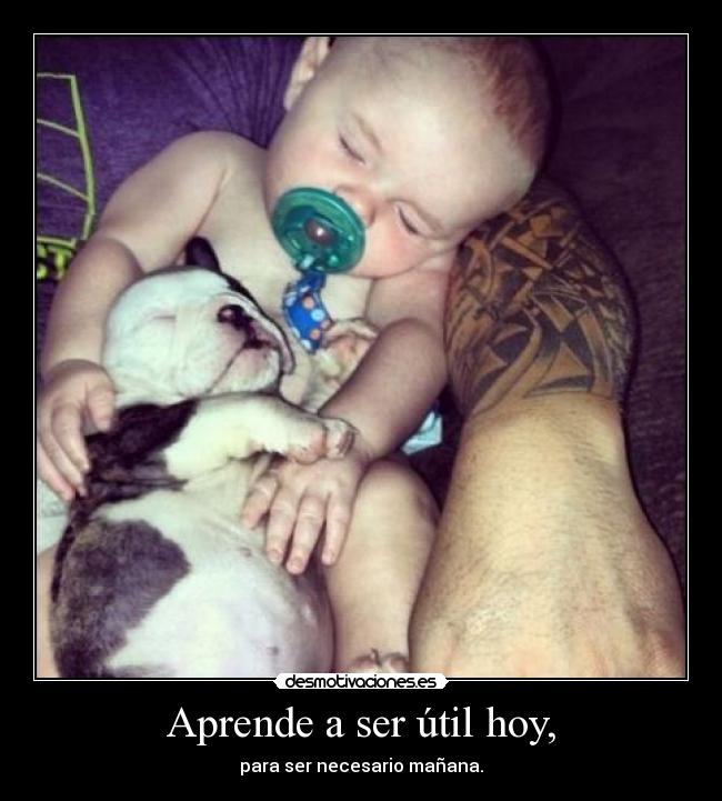 Aprende a ser útil hoy, -