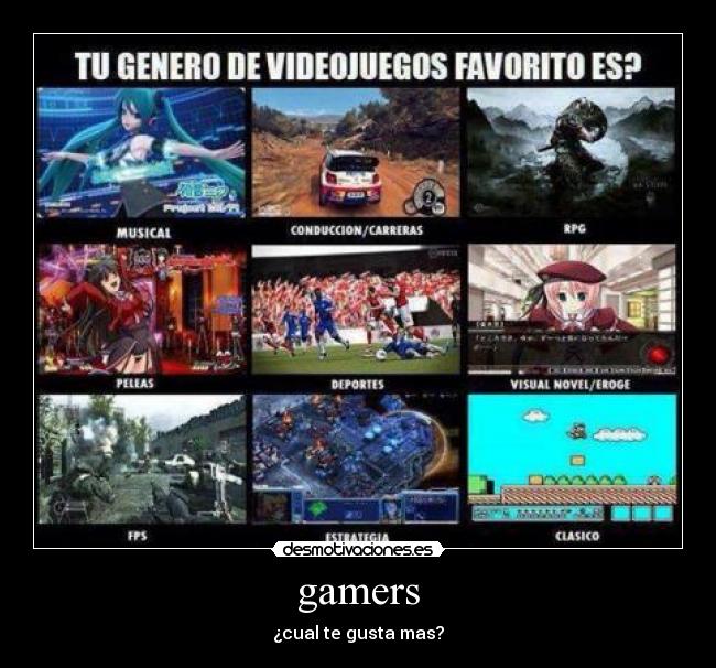 gamers - ¿cual te gusta mas?