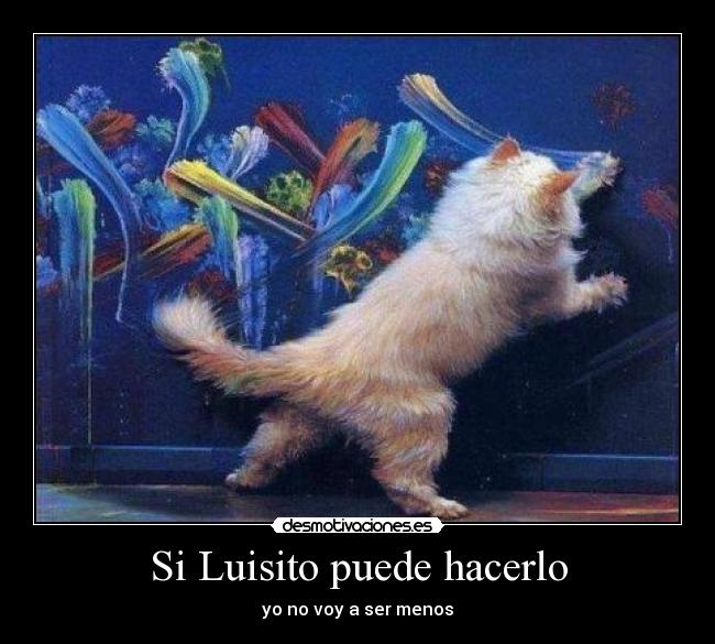 Si Luisito puede hacerlo - yo no voy a ser menos