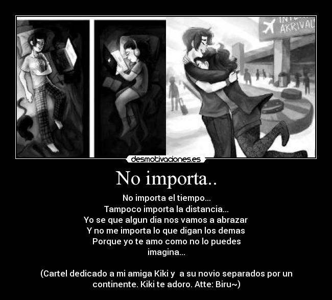 carteles amor distancia continente amor abrazo desmotivaciones