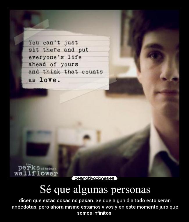 carteles dijisteis que habia puesto mal pues jodeos que aqui esta bien the perks being wallflower desmotivaciones
