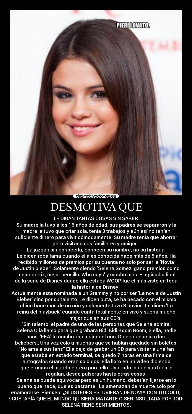 carteles selenagomez desmotivaciones