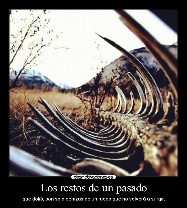 Los restos de un pasado -