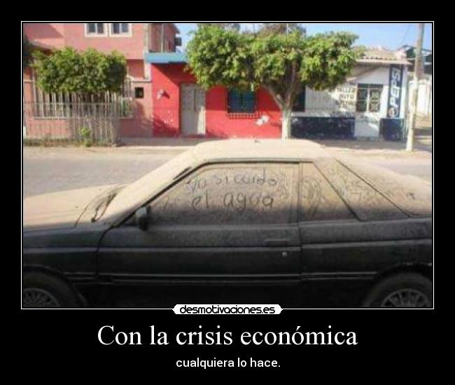 Con la crisis económica - 