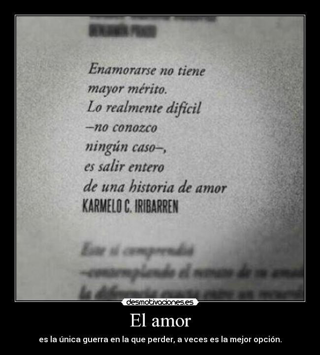 El amor -