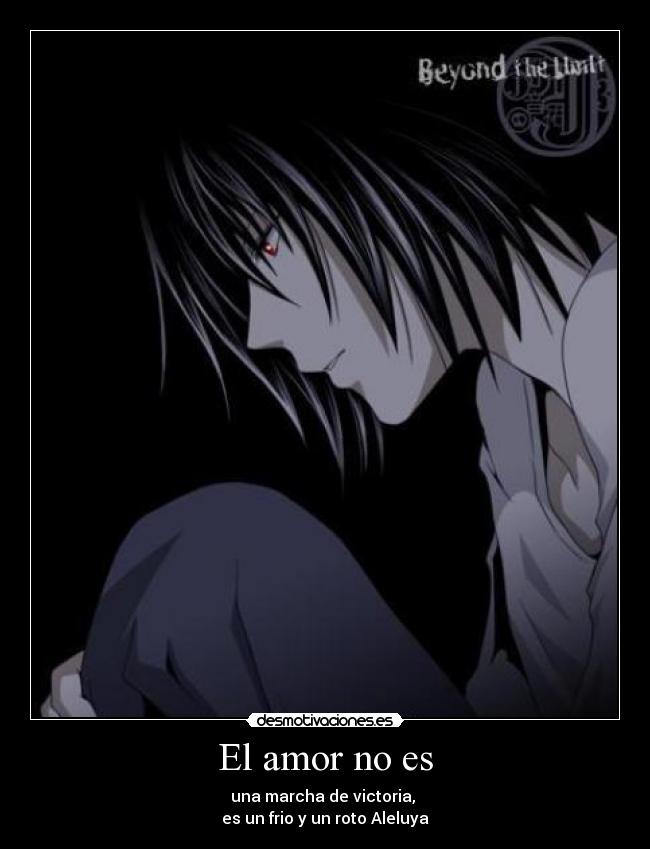 El amor no es - una marcha de victoria,
es un frio y un roto Aleluya