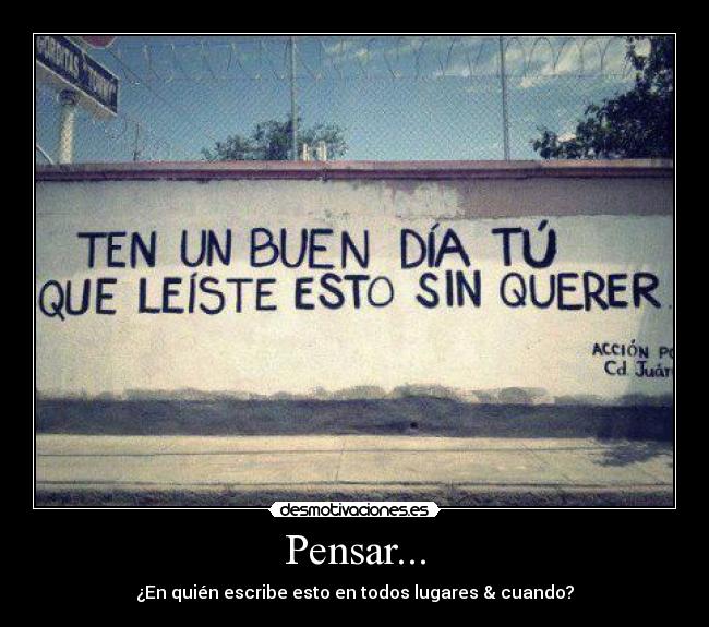 Pensar... - 