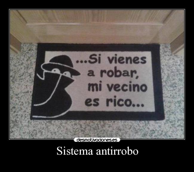 Sistema antirrobo -