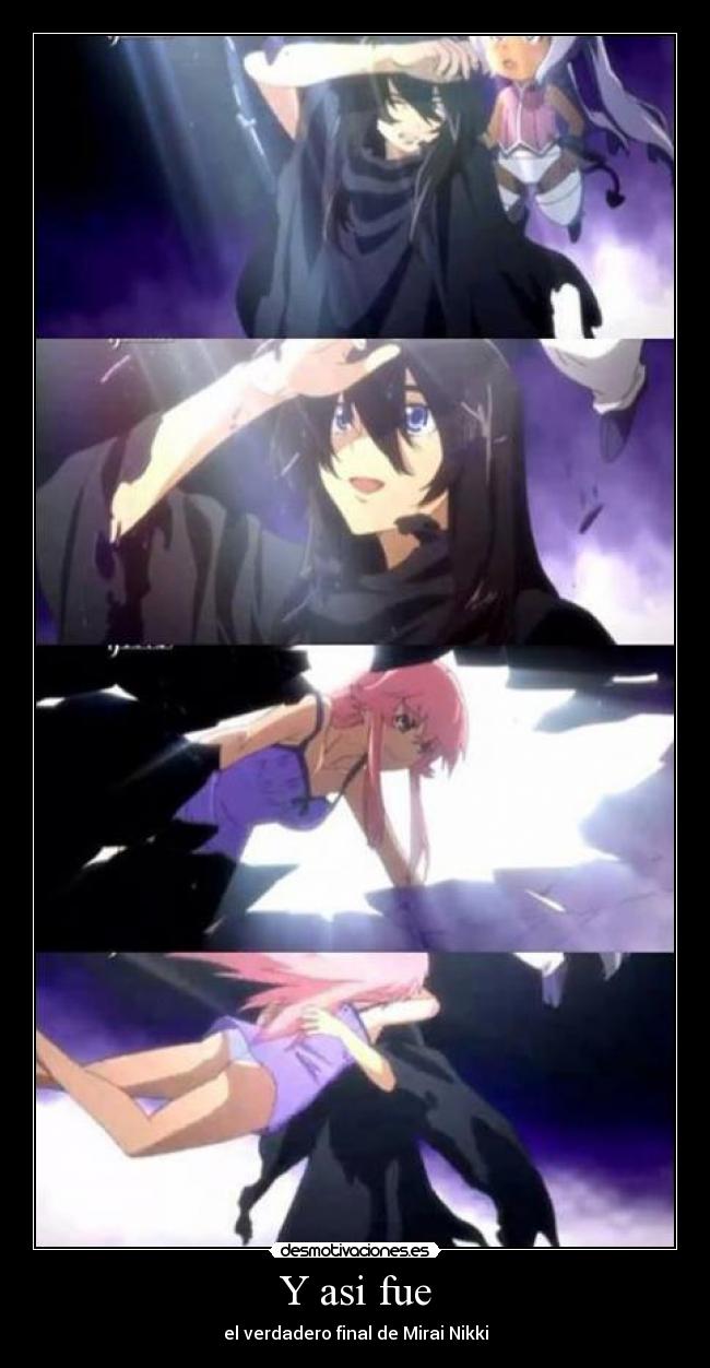 Y asi fue - el verdadero final de Mirai Nikki