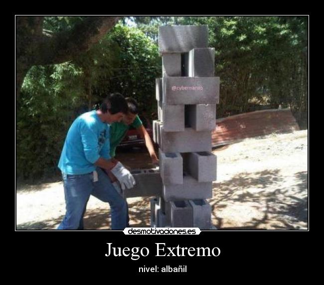 Juego Extremo - nivel: albañil