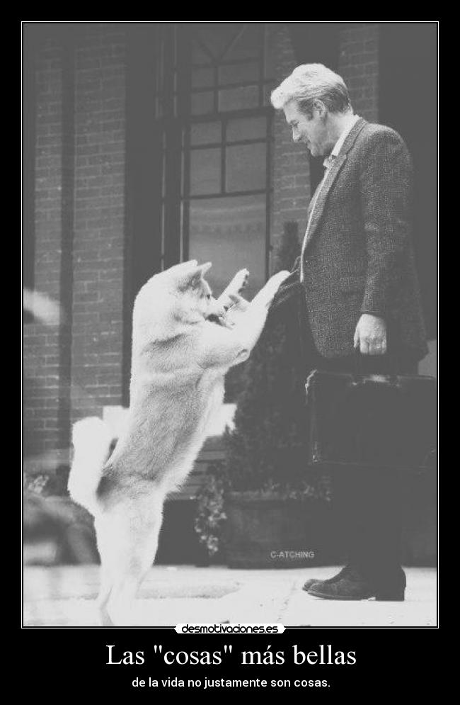 Las cosas más bellas - de la vida no justamente son cosas.