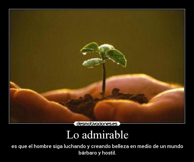 Lo admirable -