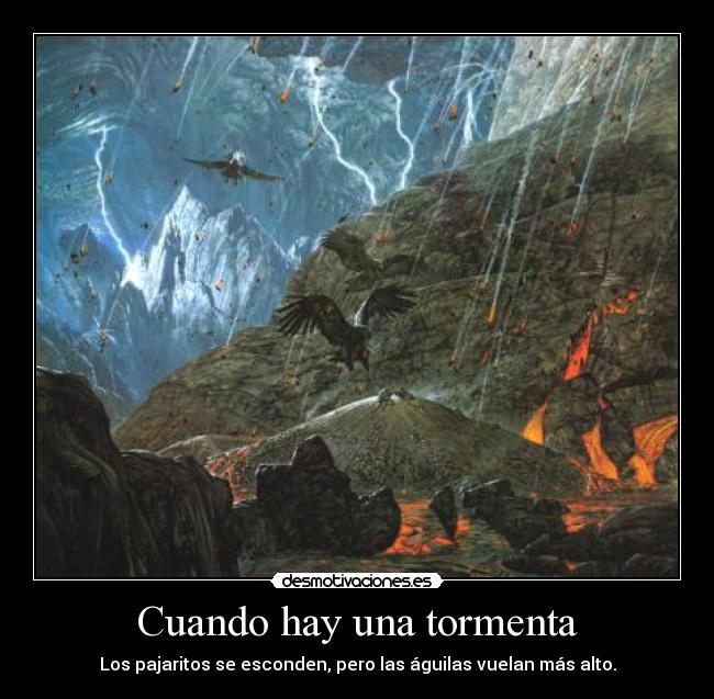 Cuando hay una tormenta Desmotivaciones