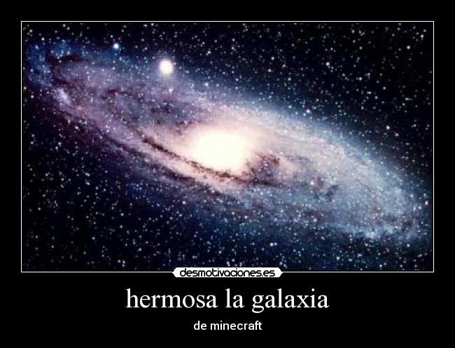 hermosa la galaxia - de minecraft