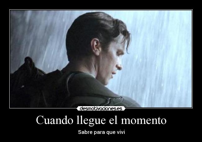 Cuando llegue el momento - Sabre para que vivi