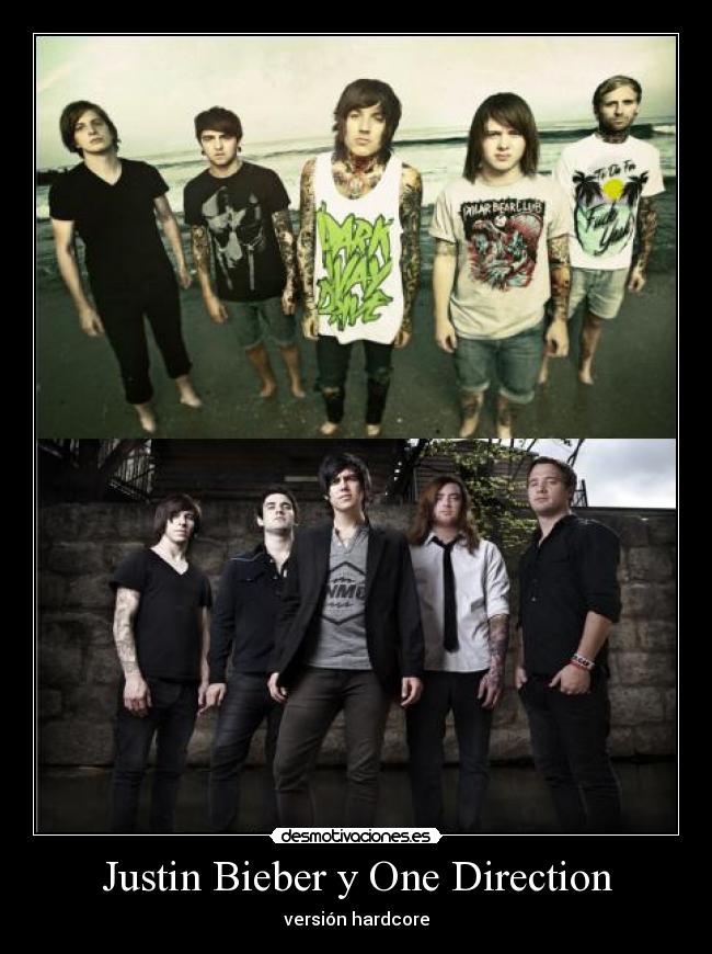 Justin Bieber y One Direction -