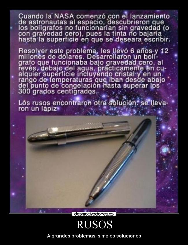 RUSOS - A grandes problemas, simples soluciones