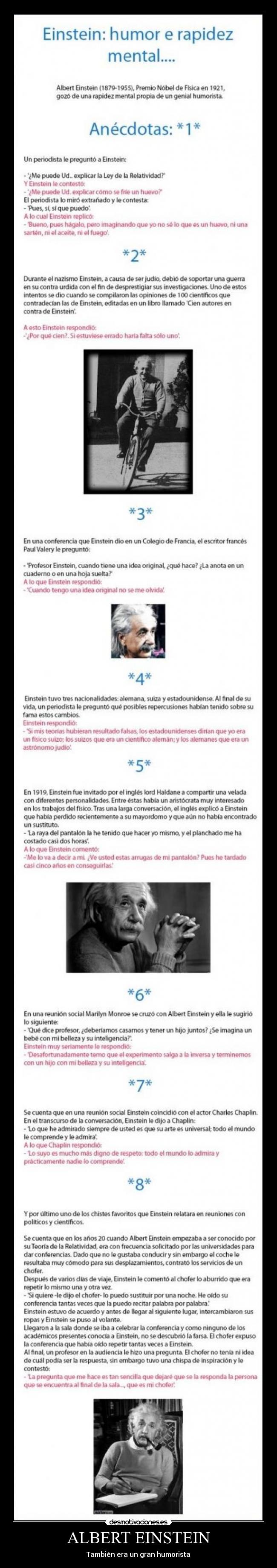 ALBERT EINSTEIN - También era un gran humorista
