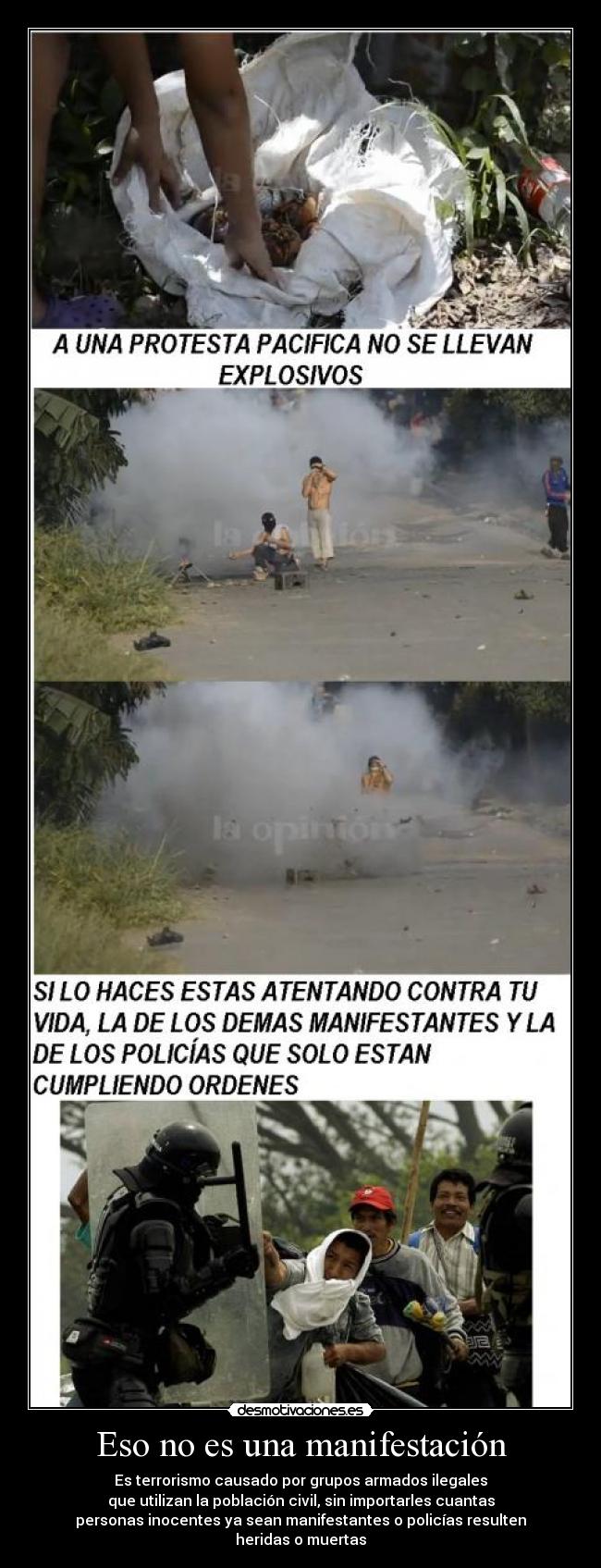 Eso no es una manifestación -