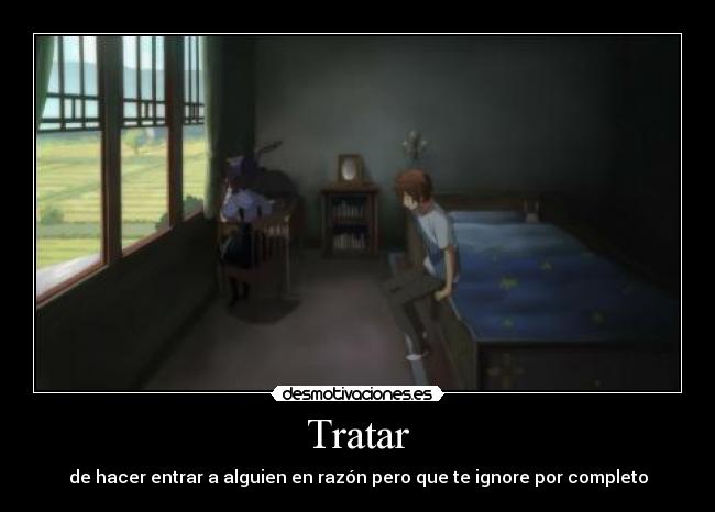 carteles anime chuunibyodemokoigashitai yuuta tratando conversar con rikka doni desmotivaciones