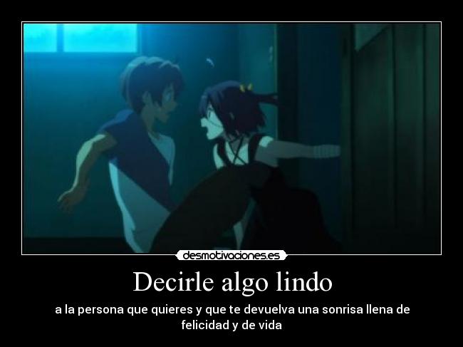 carteles anime chuunibyoudemokoigashitai rikka hace paupaupau por emocion frente yuuta doni desmotivaciones