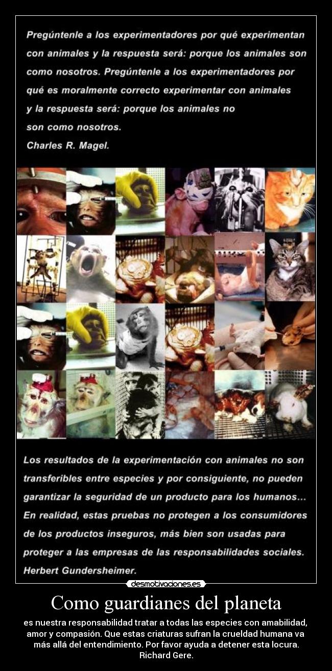 Como guardianes del planeta -