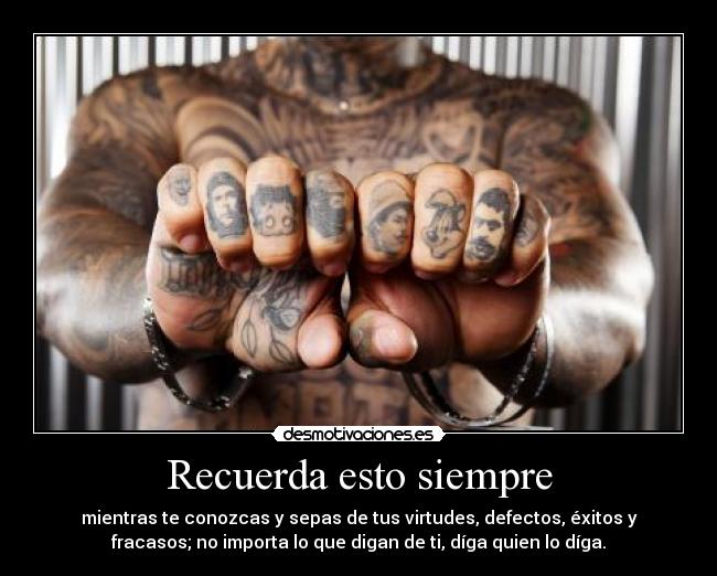 Recuerda esto siempre -