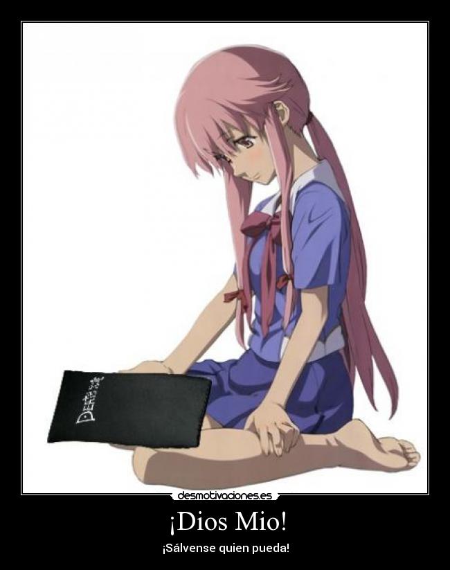 carteles dios anime desmotivaciones