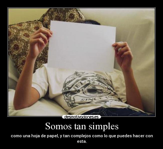 carteles papel simple complejo desmotivaciones