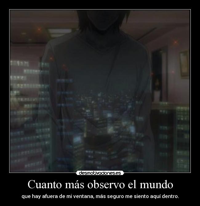 carteles mundo raptorhunters nigatsu harukaze anime manga otaku death note miedo mundo exterior fobia hikikomoro desmotivaciones