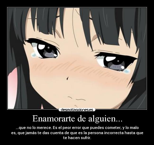 Enamorarte de alguien... -