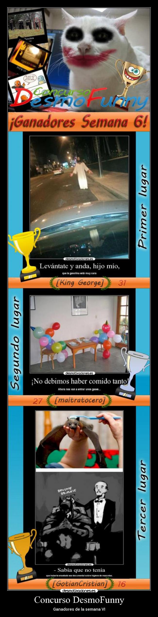 Concurso DesmoFunny - Ganadores de la semana VI