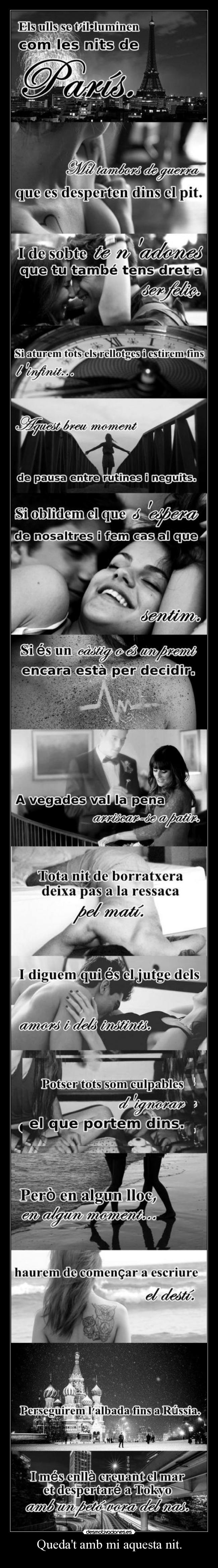 Quedat amb mi aquesta nit. -