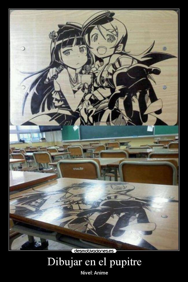 Dibujar en el pupitre - 