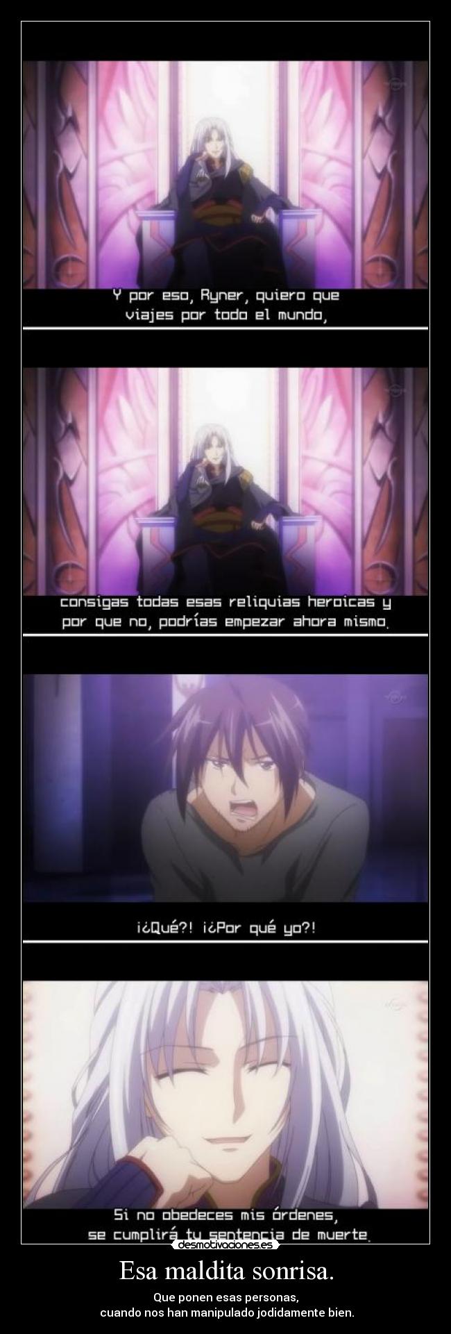 carteles sonrisa densetsu yusha densetsu dyd anime jesshellscythe desmotivaciones