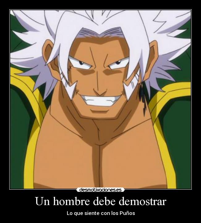 Un hombre debe demostrar - Lo que siente con los Puños
