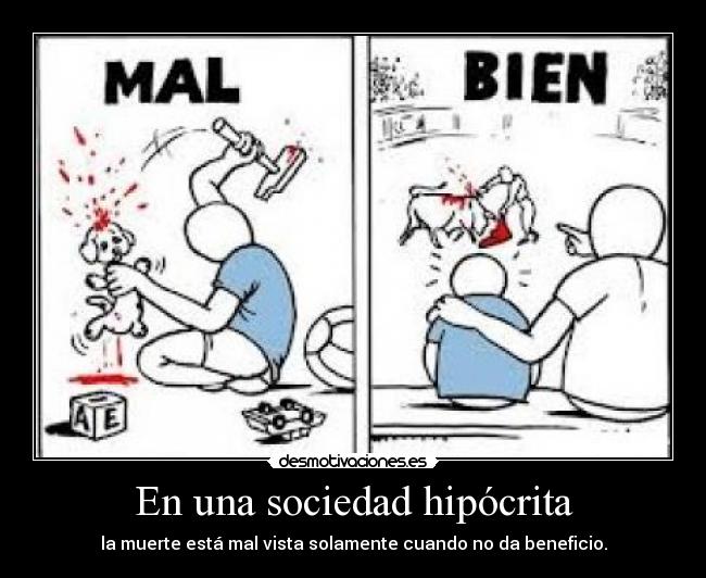 En una sociedad hipócrita - 