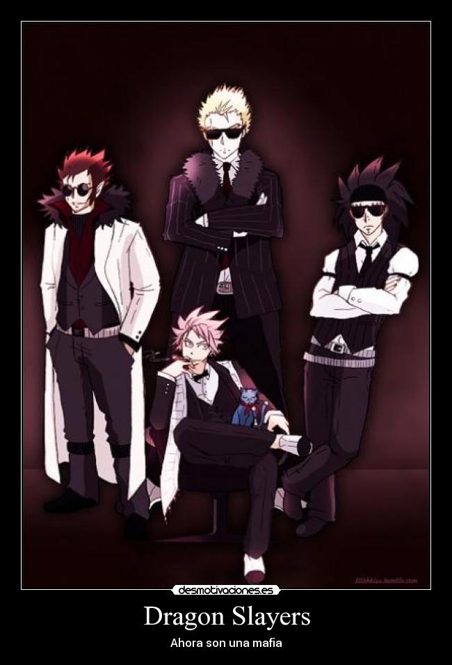 carteles fairy tail natsu dragneel gajeel redfox laxus dreyar cobra happy mafia tsuna tiene problemas desmotivaciones