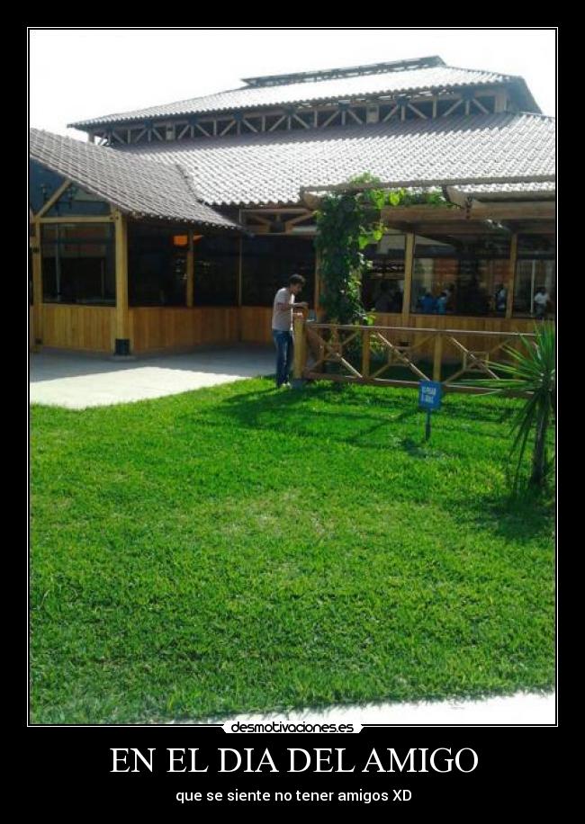 EN EL DIA DEL AMIGO - que se siente no tener amigos XD