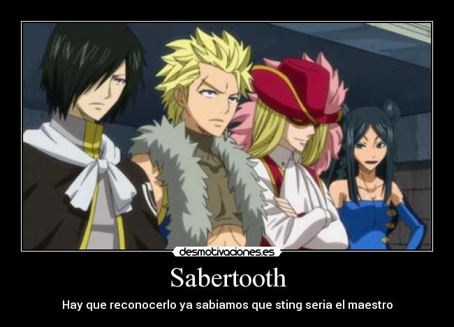Sabertooth - Hay que reconocerlo ya sabiamos que sting seria el maestro
