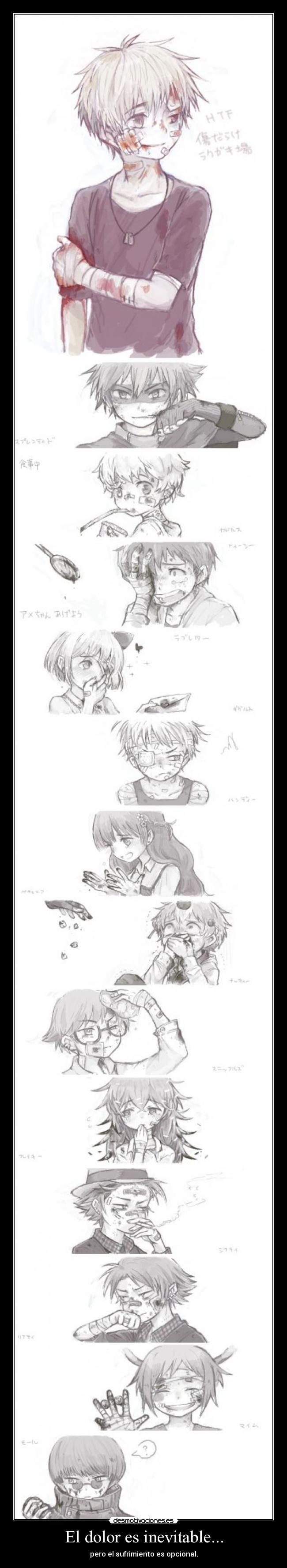 El dolor es inevitable... -