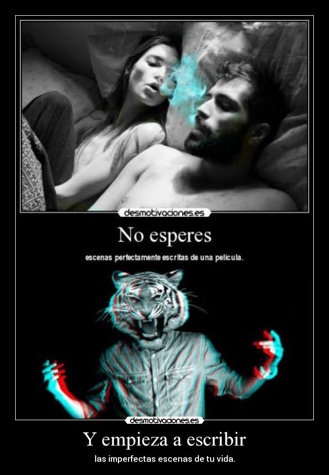 Y empieza a escribir -