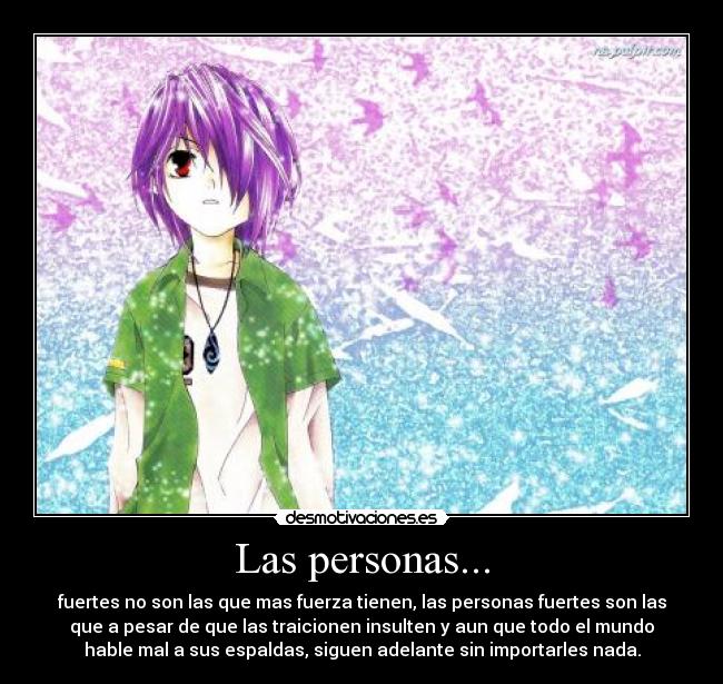 Las personas... -