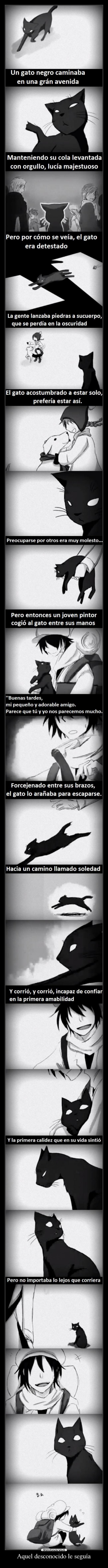 Aquel desconocido le seguía -